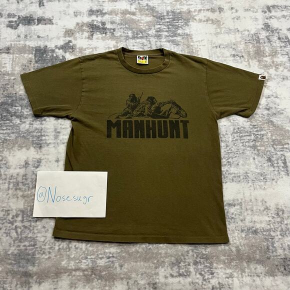 Authentic Bape 2000's Manhunt Tee M - Picture 1 of 6